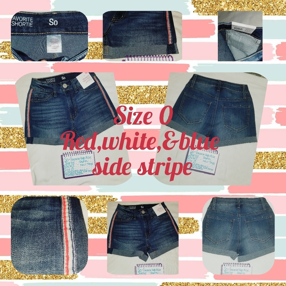 BNWT SIZE 0 SHORTS memorial Day!!